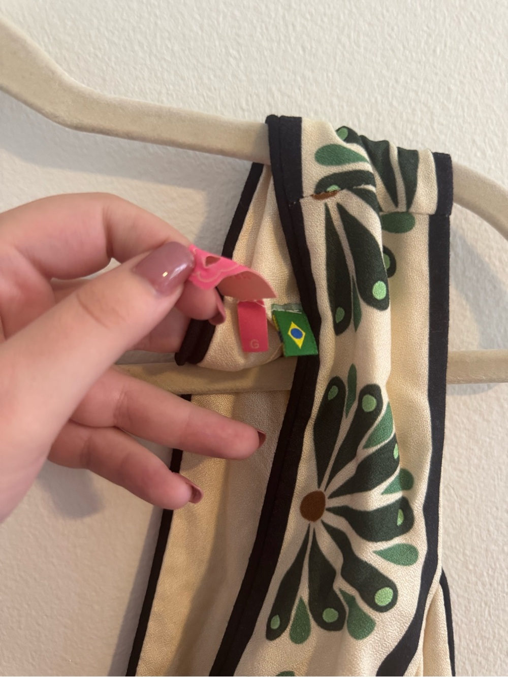 Farm Rio Cream Maxi Dress with Green & Black Floral Print - Picture 5 of 6
